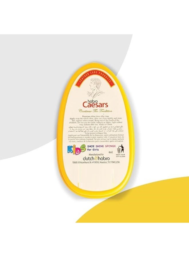 Habro Caesar Kids Shoe Shine Sponge For Girls Neutral 4 ML - Image 5